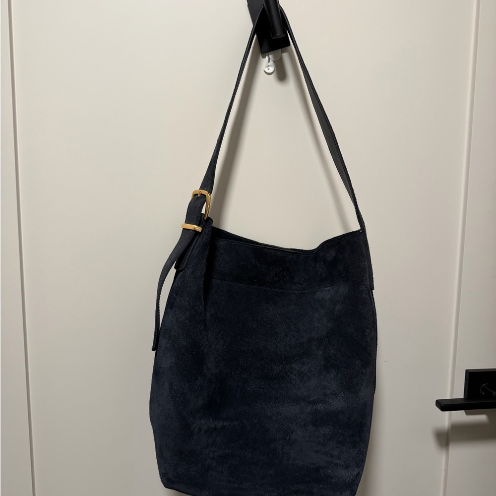 Madewell Navy Suede Shoulder Bag